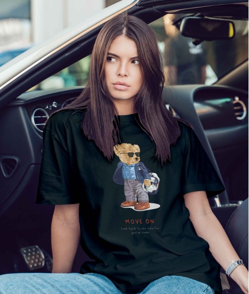 Дамска тениска с щампа Мечета Move On